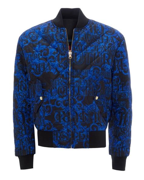 versace jeans jacket blue|Versace Jeans couture jacket men's.